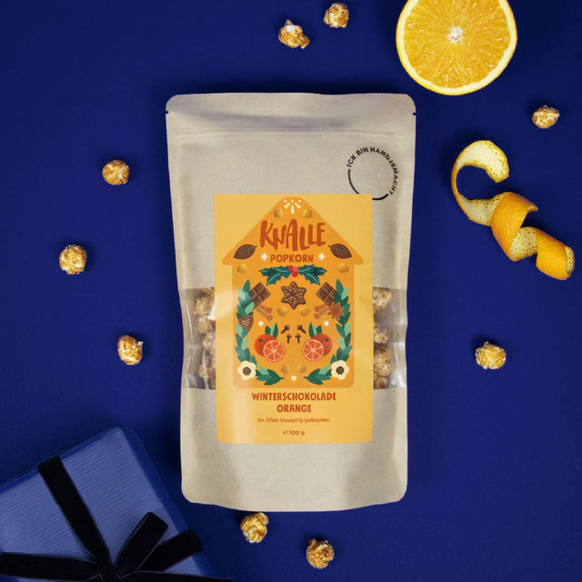 Winterschokolade Orange Popcorn – saisonal limitiert