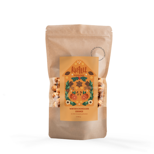 Winterschokolade Orange Popcorn – saisonal limitiert